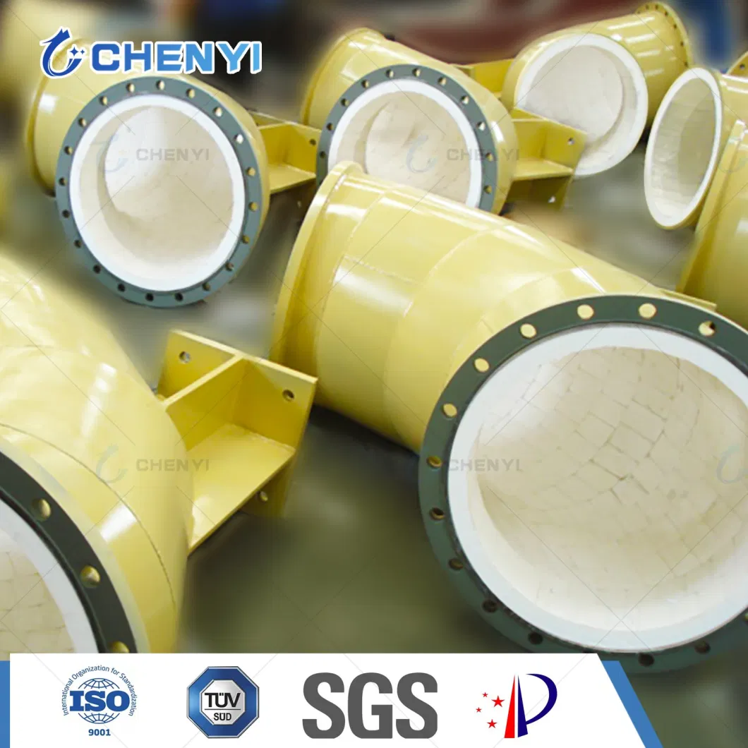 Ceramic Lined Elbow Tube/Pipes Alumina /Silicon Carbide for Mining Industries