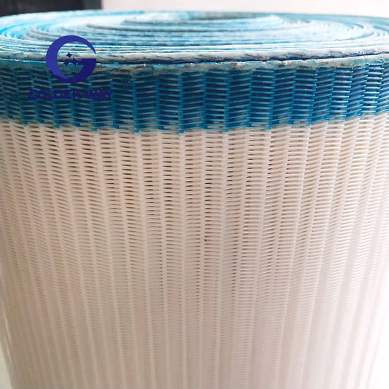 Onduleuse en polyester Convoyeur de papier Désulfuration Armure toile Tissu antistatique Presse en spirale pour animaux de compagnie Maille soufflée fondue Filtre de déshydratation des boues Ceinture de grillage