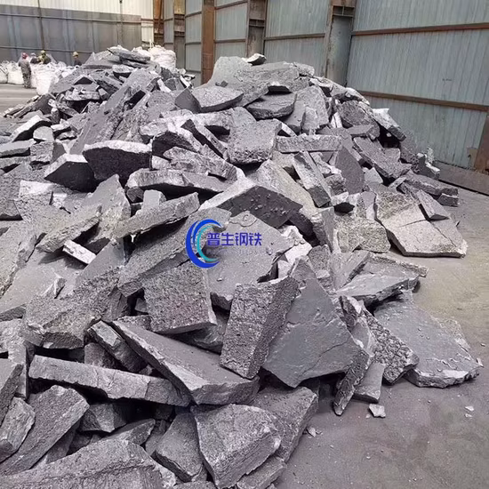 Silicium 72 %/75 %/65 % ferrosilicium/FeSi/ferro silicium laitier/morceau de ferrosilicium
